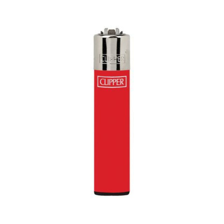 Clipper Micro Feuerzeug Solid Branded in Rot