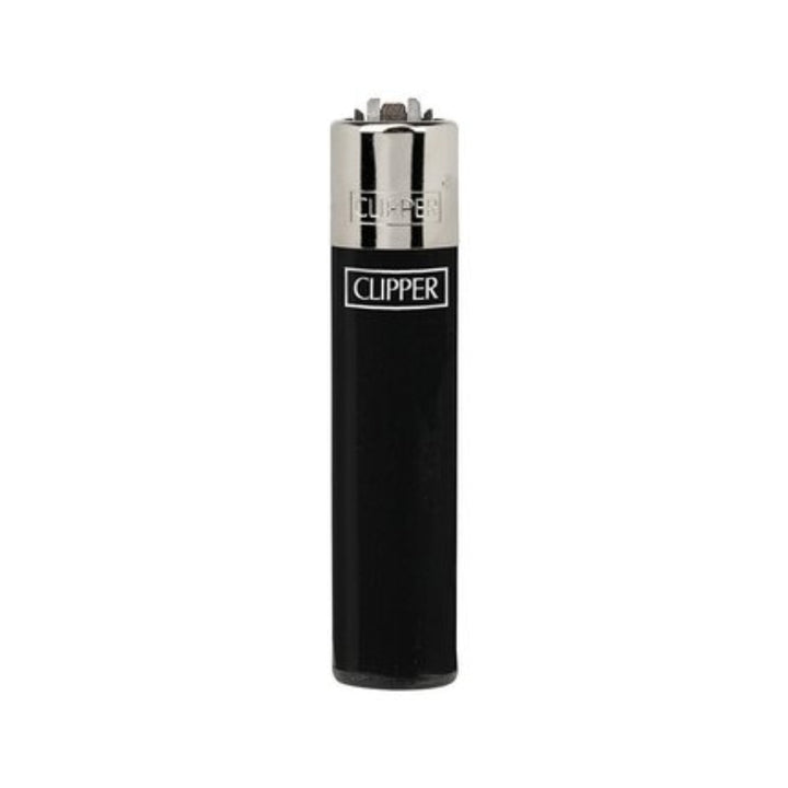 Clipper Micro Feuerzeug Solid Branded in Schwarz