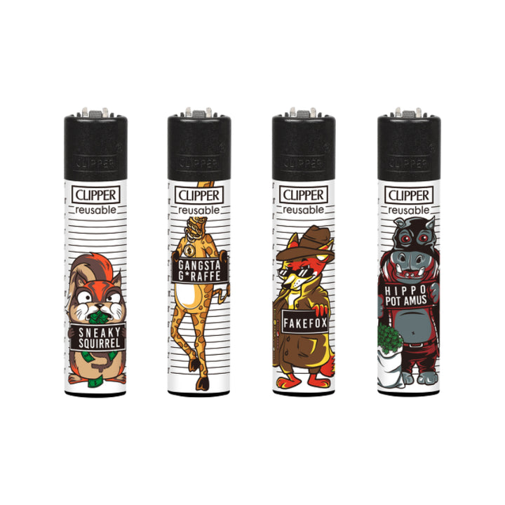 Clipper Feuerzeug Mugshots, Display mit 48 Stück
