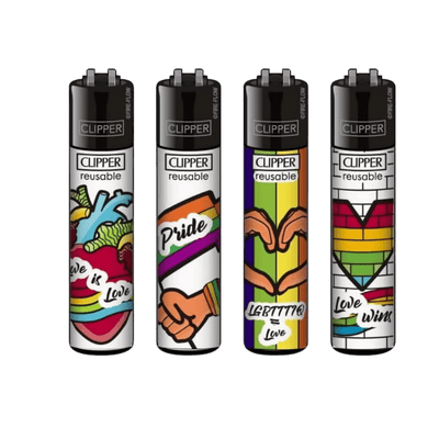 Clipper Rainbow Pride Feuerzeuge im 4er-Set