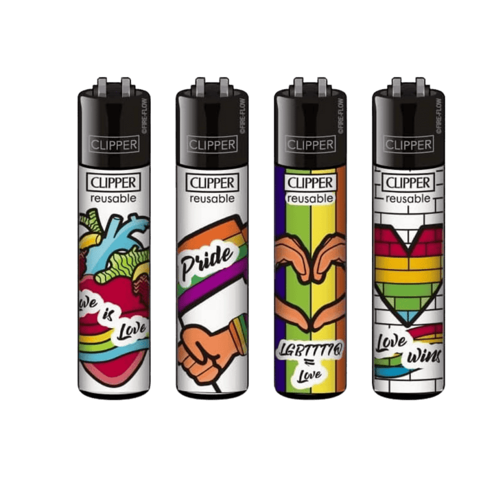 Clipper Rainbow Pride Feuerzeuge im 4er-Set