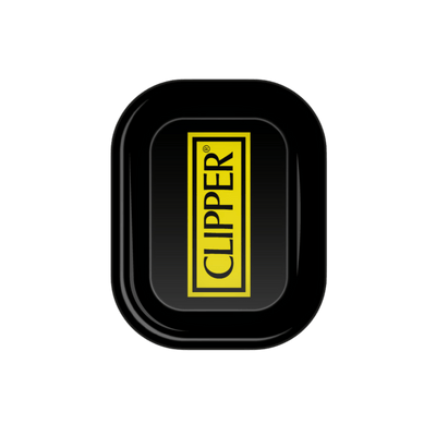 Clipper Rolling Tray Logo Schwarz aus Metall 18×14 cm