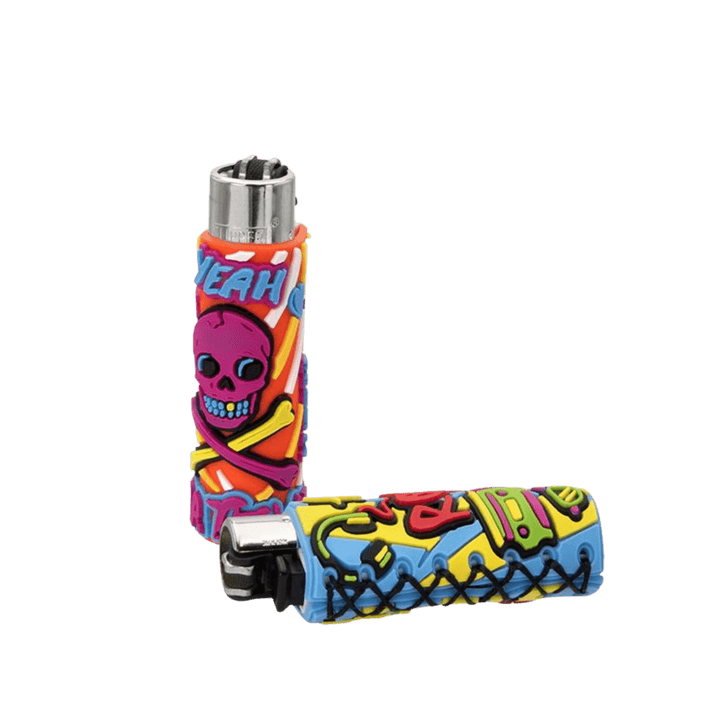 Clipper Silikon Cover Hard Life Display mit 30 Feuerzeugen