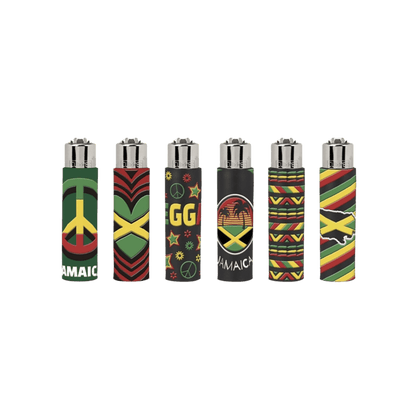 Clipper Silikon Cover Hello Jamaica Feuerzeuge im 6er-Set