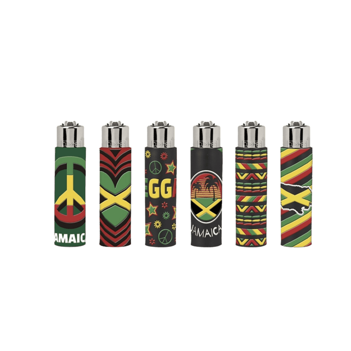 Clipper Silikon Cover Hello Jamaica Feuerzeuge im 6er-Set