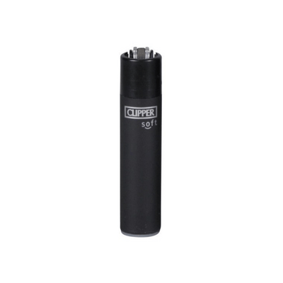 Clipper Soft Black Feuerzeug in Schwarz als Einzelstück