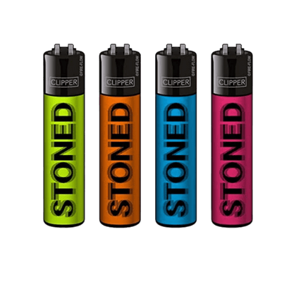 Clipper STONED Blurry Fluo Feuerzeuge im 4er-Set