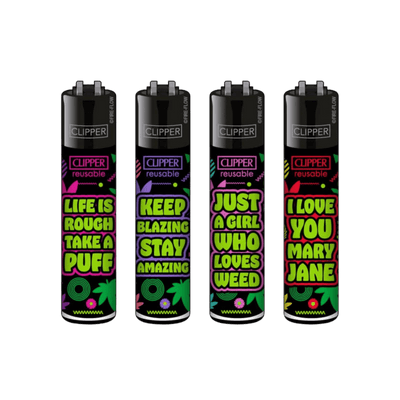 Clipper Weed Statements #8 Feuerzeuge im 4er-Set