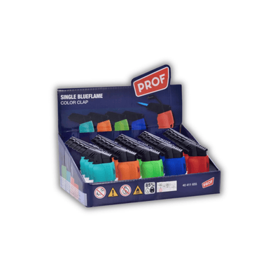 Color Clap Jetflame Feuerzeuge im Display, 20 Stück