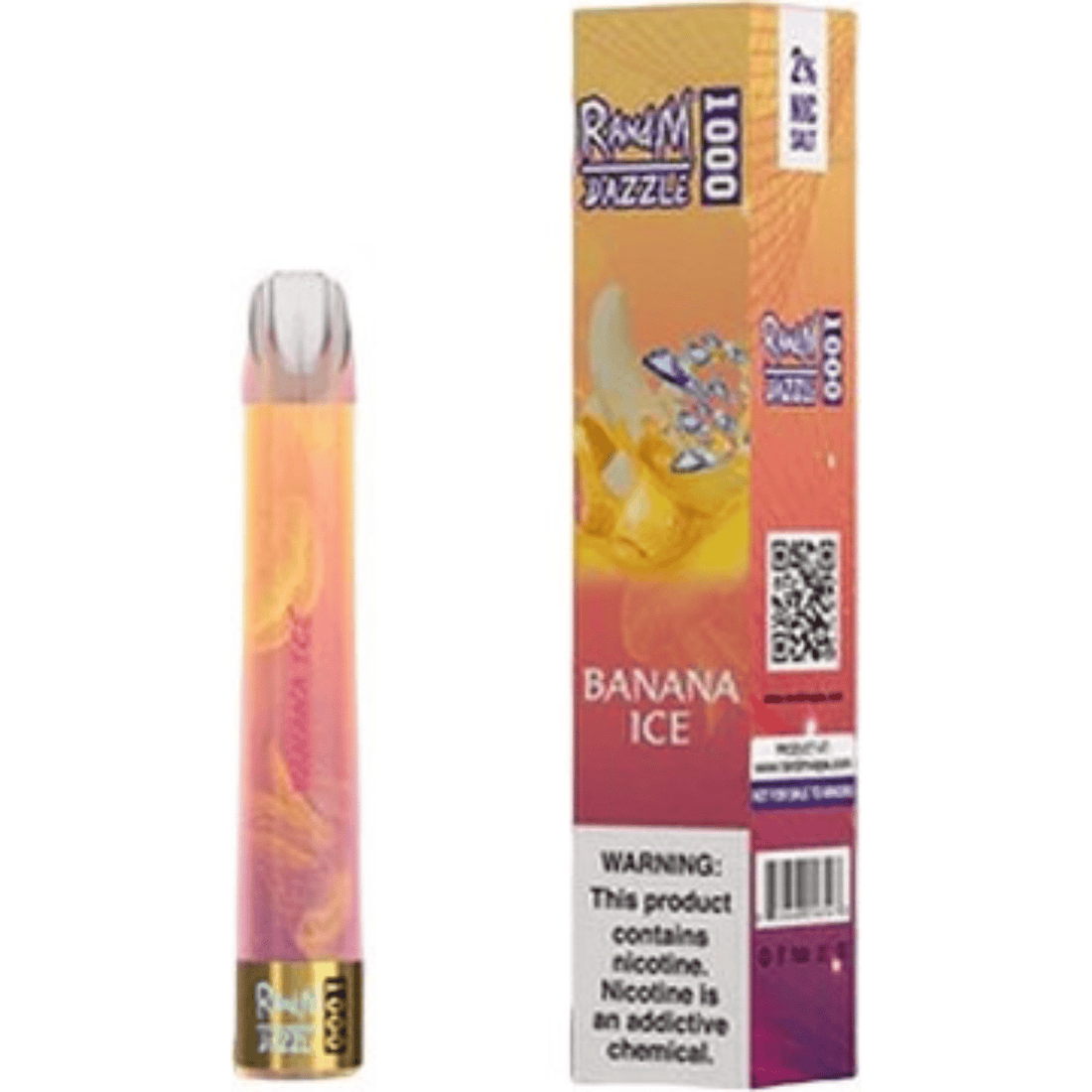 DAZZLE 600 Puffs - mit LED Partybeleuchtung - Banana Ice kaufen bei rauchwerk.ch