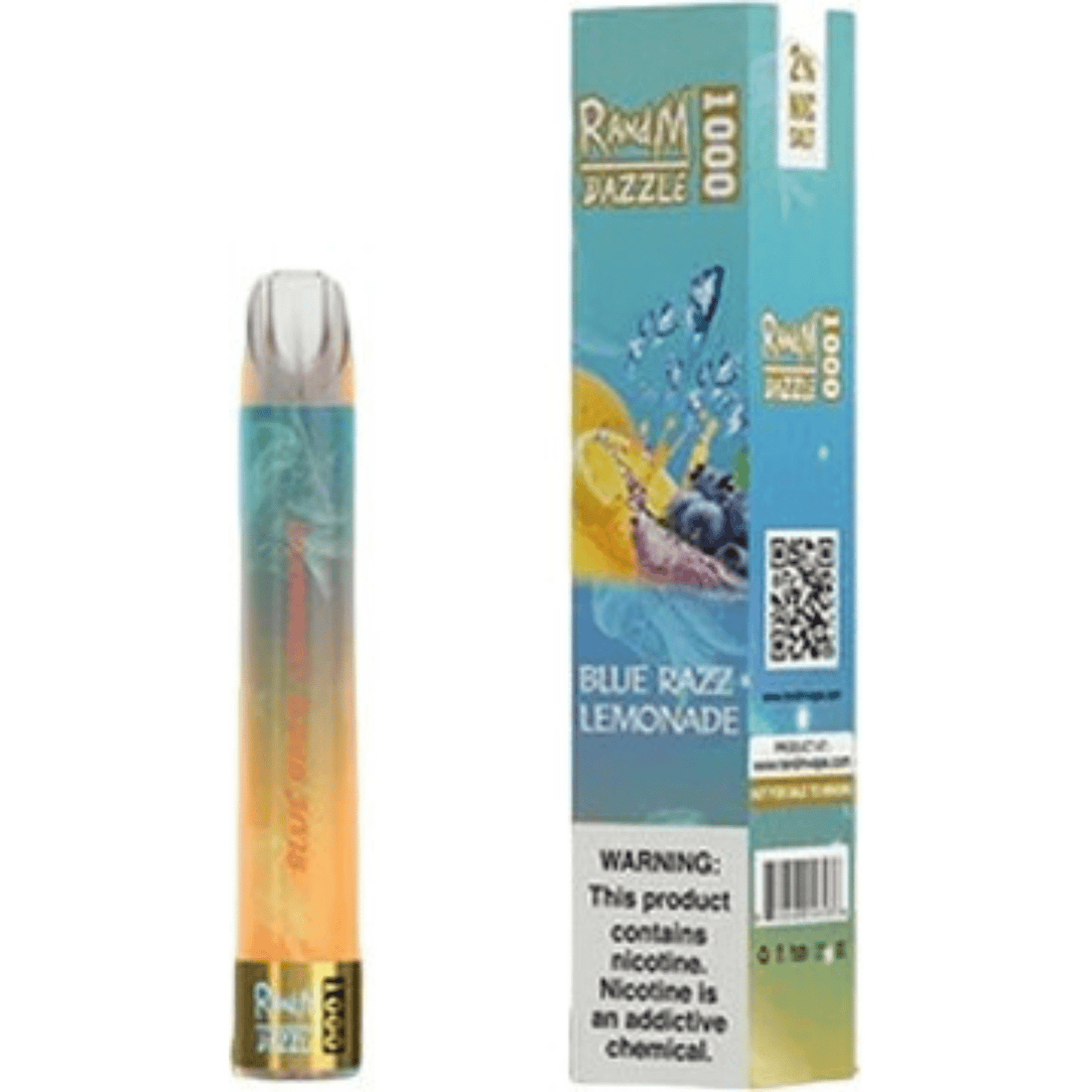 DAZZLE 600 Puffs - mit LED Partybeleuchtung - Blue Razz Lemonade kaufen bei rauchwerk.ch