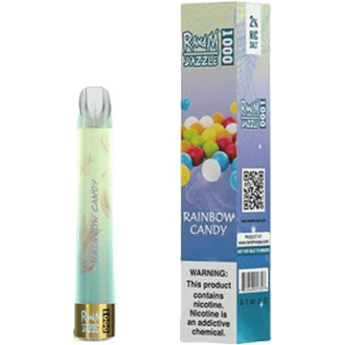 DAZZLE 600 Puffs - mit LED Partybeleuchtung - Rainbow Candy kaufen bei rauchwerk.ch