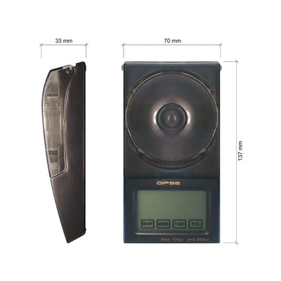 Dipse Digitalwaage FB-20 – Feinwaage bis 20 g, Teilung 0.001 g