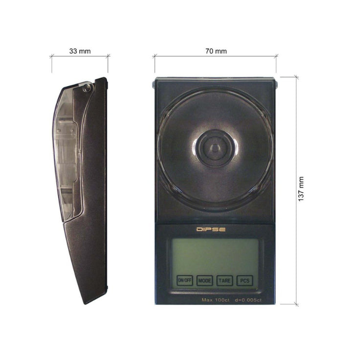 Dipse Digitalwaage FB-20 – Feinwaage bis 20 g, Teilung 0.001 g
