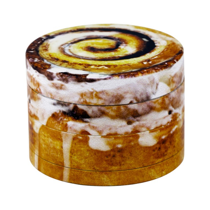 Grinder V Syndicate Dine-In Cinnamon Roll, 4 parti, 63 mm – macinino per erbe