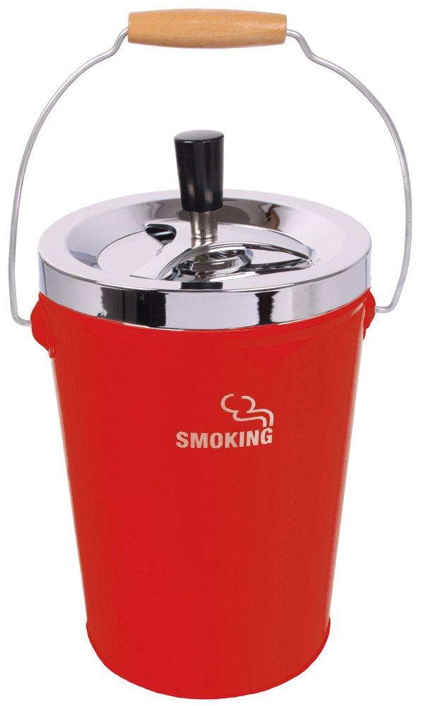Drehaschenbecher Smoking XXL in Rot, 13.5 x 20 cm