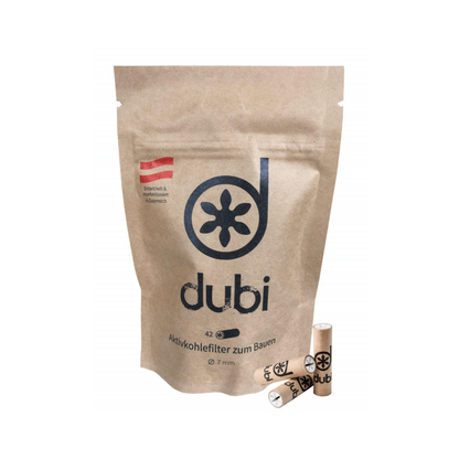 dubi - Aktivkohlefilter - 7mm - 42 Stück kaufen bei rauchwerk.ch