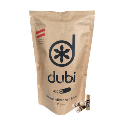 dubi - Aktivkohlefilter - 7mm - 420 Stück kaufen bei rauchwerk.ch