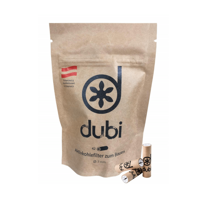 dubi Aktivkohlefilter 7 mm 42 Stück Packung