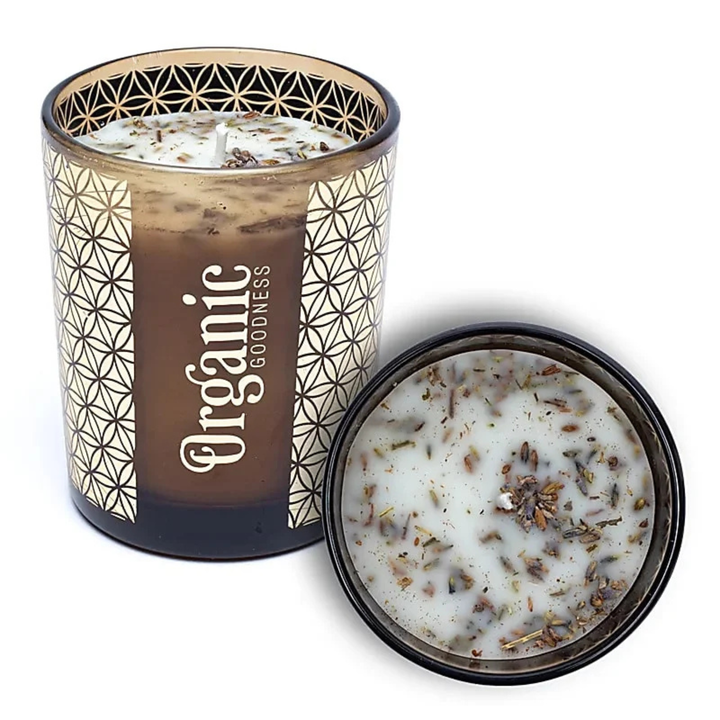 Organic Goodness Duftkerze Salbei und Lavendel – Duftkerze, 1 Stück