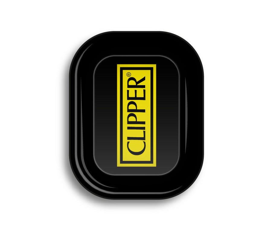 FireFlow Rolling Tray S «Clipper Logo Black» 14 × 18 cm (4 Stk.)