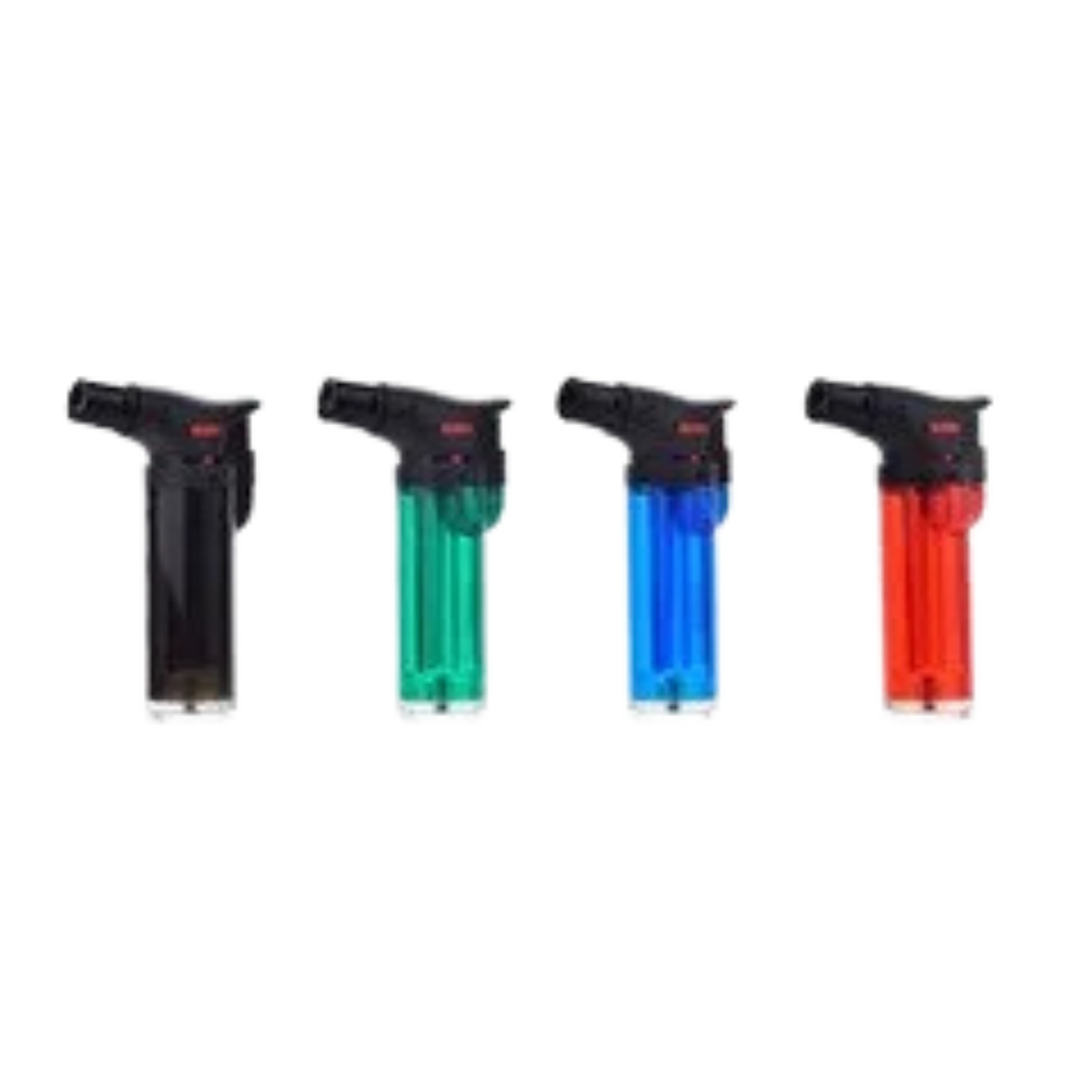 Easy Torch Jetflame Feuerzeug transparentes Gehäuse in vier Farben