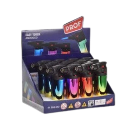 Easy Torch Metallic Jetflame Display mit 12 Feuerzeugen