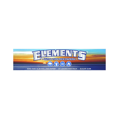 Elements Blue King Size Papers Packung mit 33 Blättchen