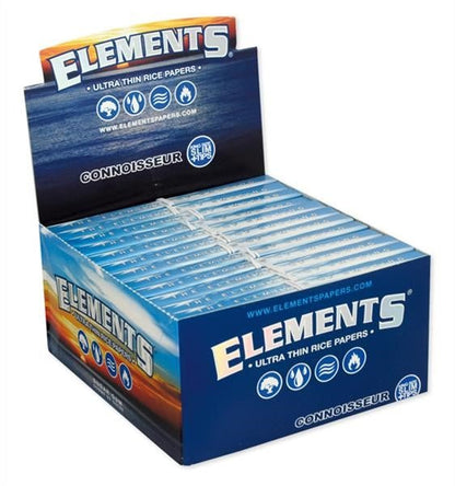 Elements Connoisseur Blue Display mit 50 King Size Slim Heftchen