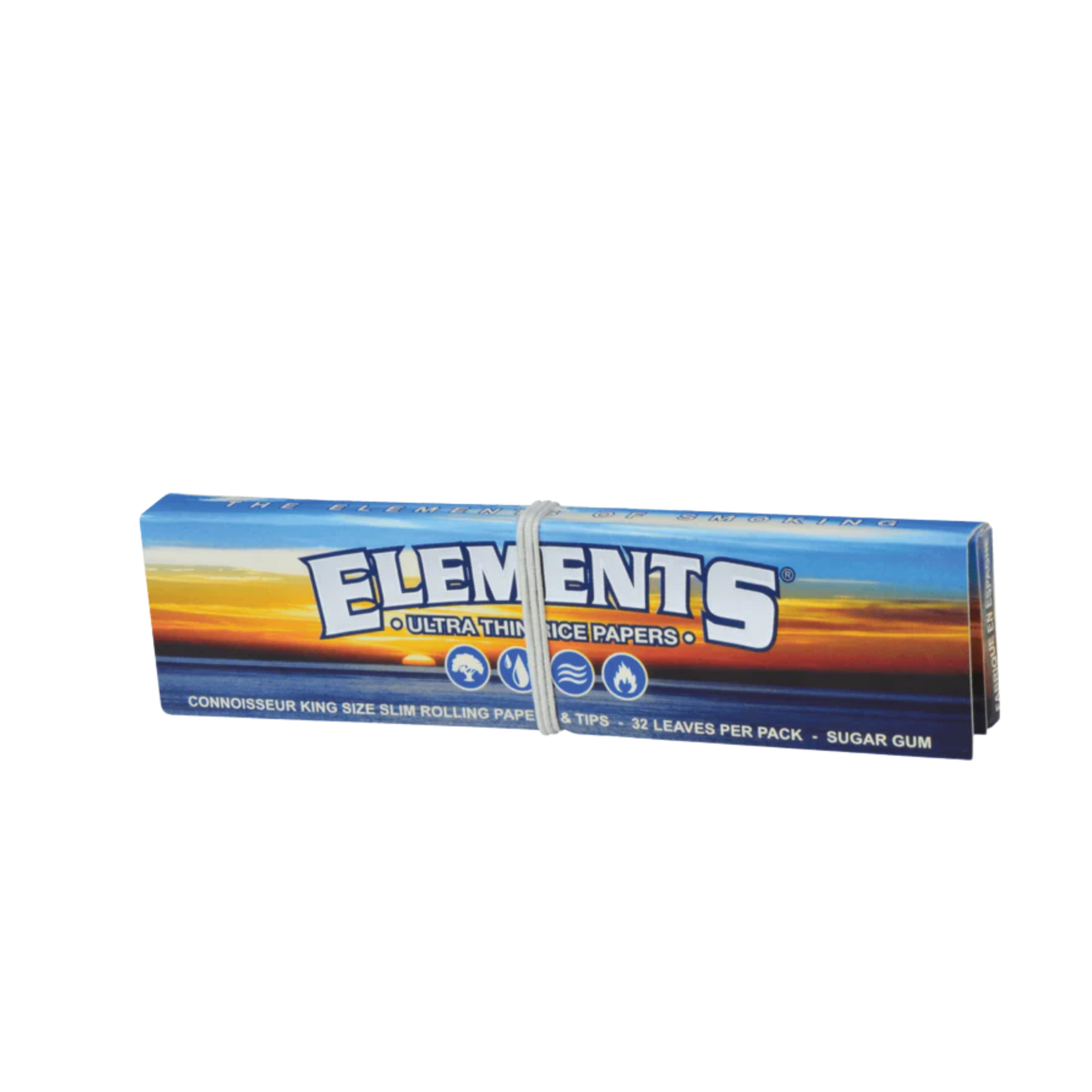 Elements Connoisseur Blue King Size Slim Heft mit Gummiband