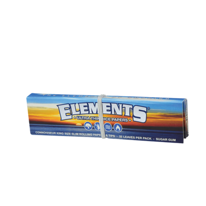 Elements Connoisseur Blue King Size Slim Heft mit Gummiband