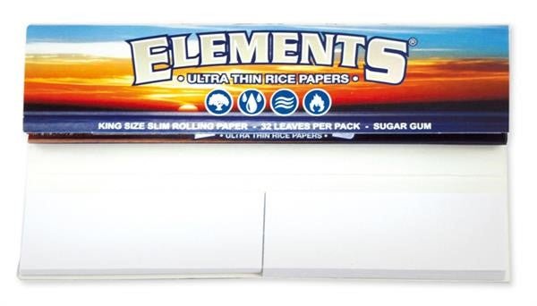 Elements Connoisseur Blue King Size Slim Papers mit Tips
