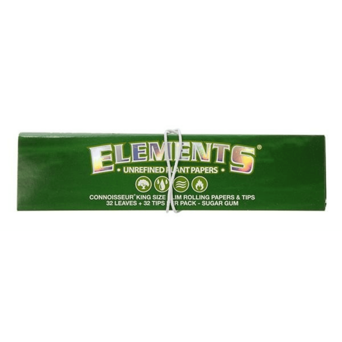 Elements Connoisseur Green King Size Slim Papers mit Tips