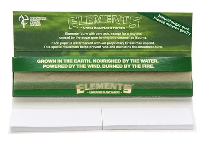 Geöffnete Elements Connoisseur Green Packung mit Papers und Tips