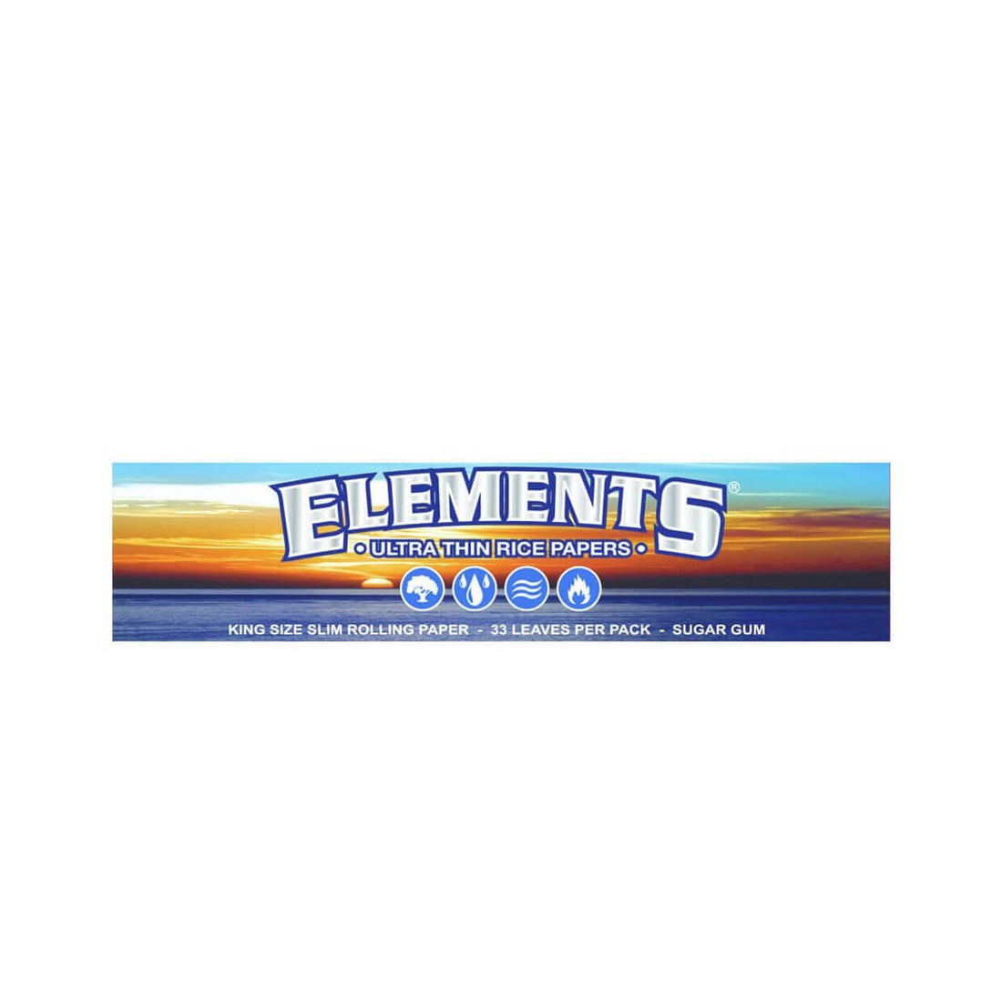 Elements Blue King Size Papers Packung mit 33 Blättchen