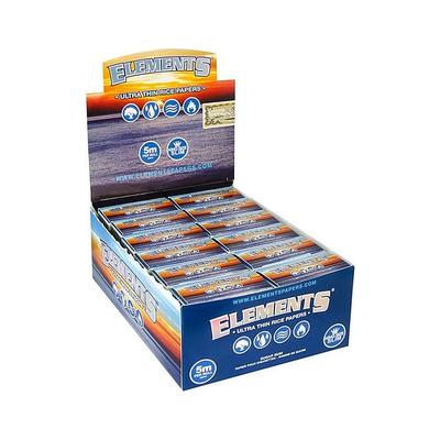 Elements Blue Rolls King Size Slim Display mit 24 Boxen