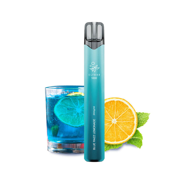 Elf Bar 1000 Einweg-E-Zigarette Blue Razz Lemonade, 20 mg/ml, bis 1000 Züge