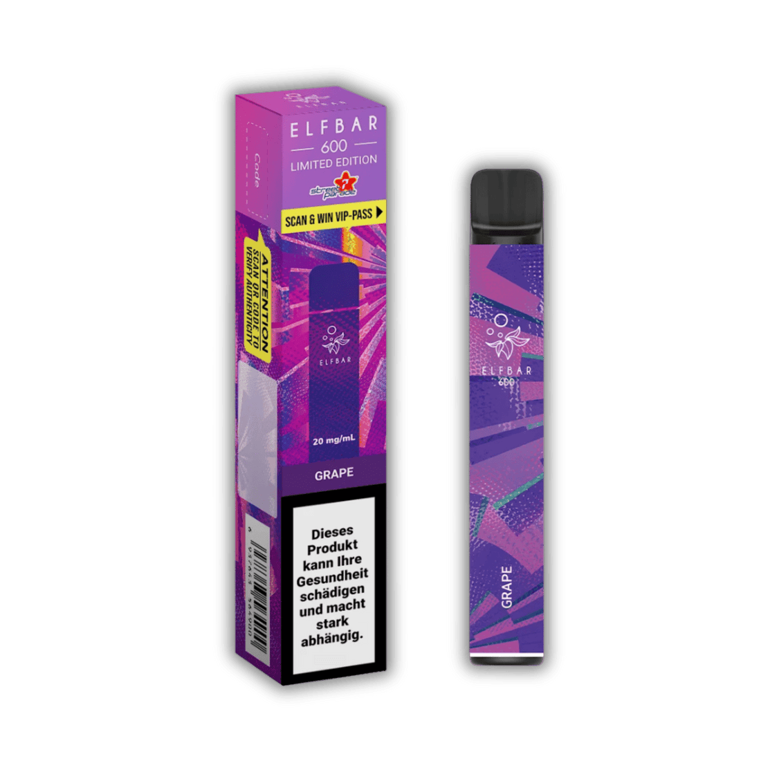 Elf Bar - 600 - 20mg/ml - Streetparade Edition - Grape kaufen bei rauchwerk.ch