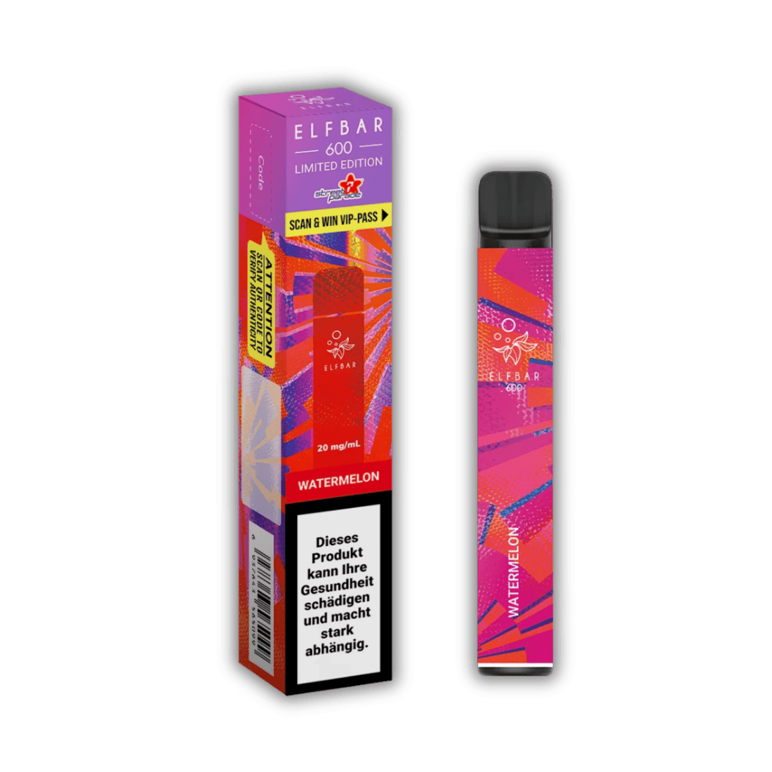 Elf Bar - 600 - 20mg/ml - Streetparade Edition - Watermelon kaufen bei rauchwerk.ch