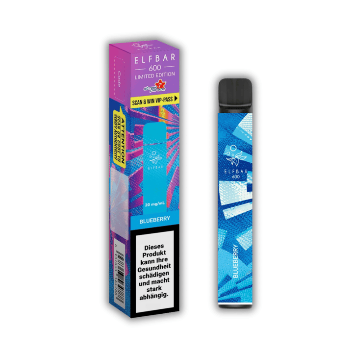 Elf Bar 600 Streetparade Blueberry – Einweg Vape 20 mg/ml – Ansicht 2