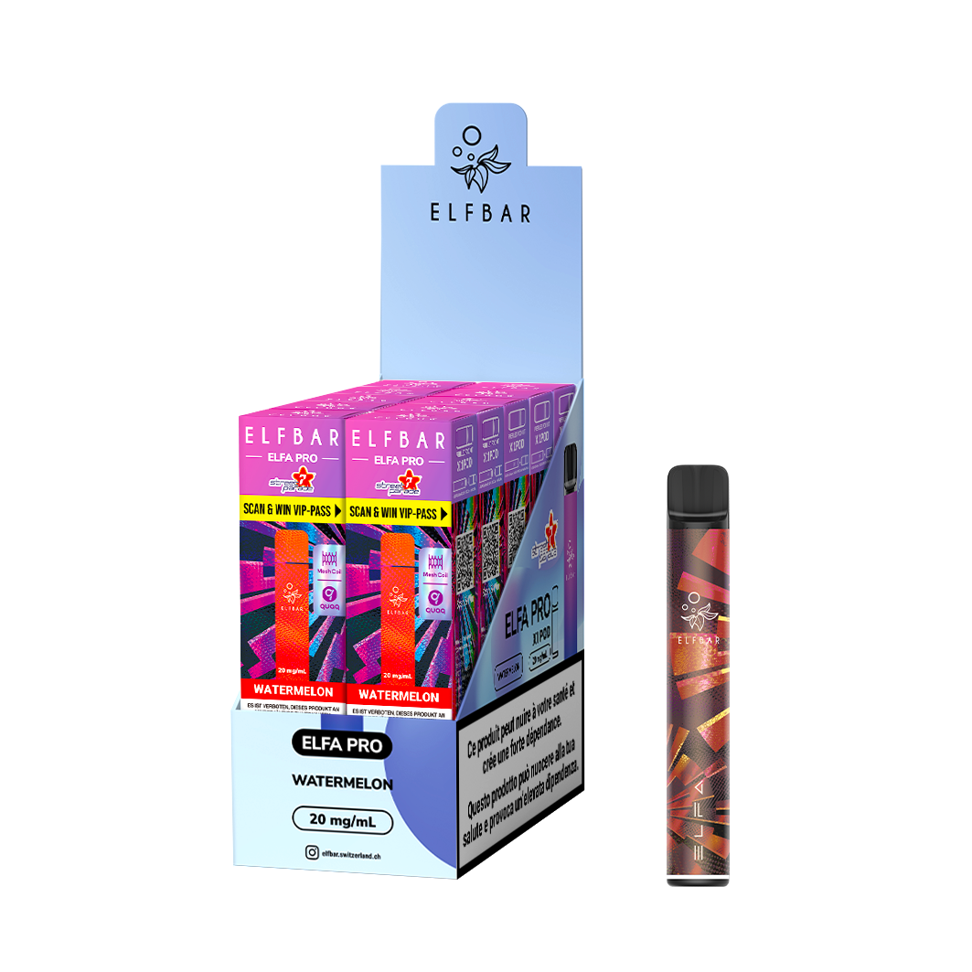Elf Bar ELFA Pro Kit Aurora Purple mit Watermelon Pod, 2 ml