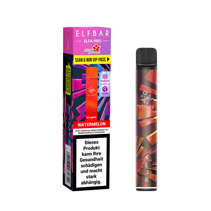 Elf Bar ELFA Pro Kit Aurora Purple mit Watermelon Pod, 2 ml