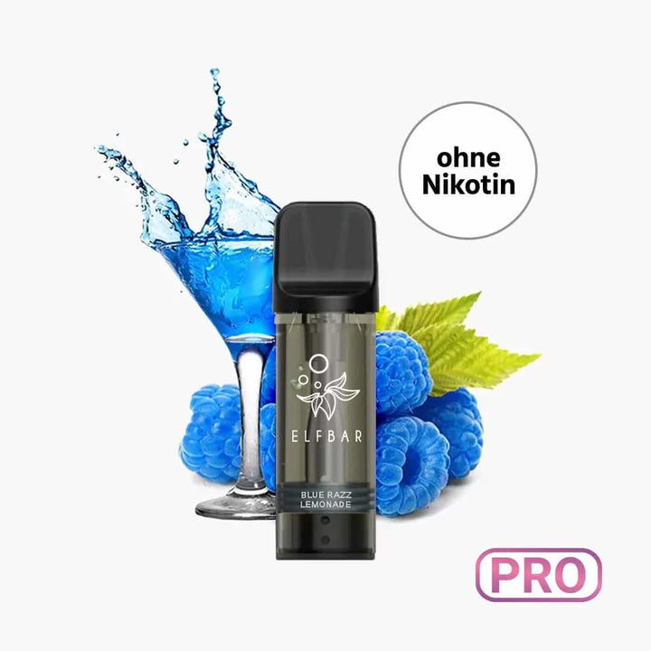 Elf Bar ELFA Pro Pods Blue Razz Lemonade ohne Nikotin – E-Liquid-Pods, 2 x 2 ml