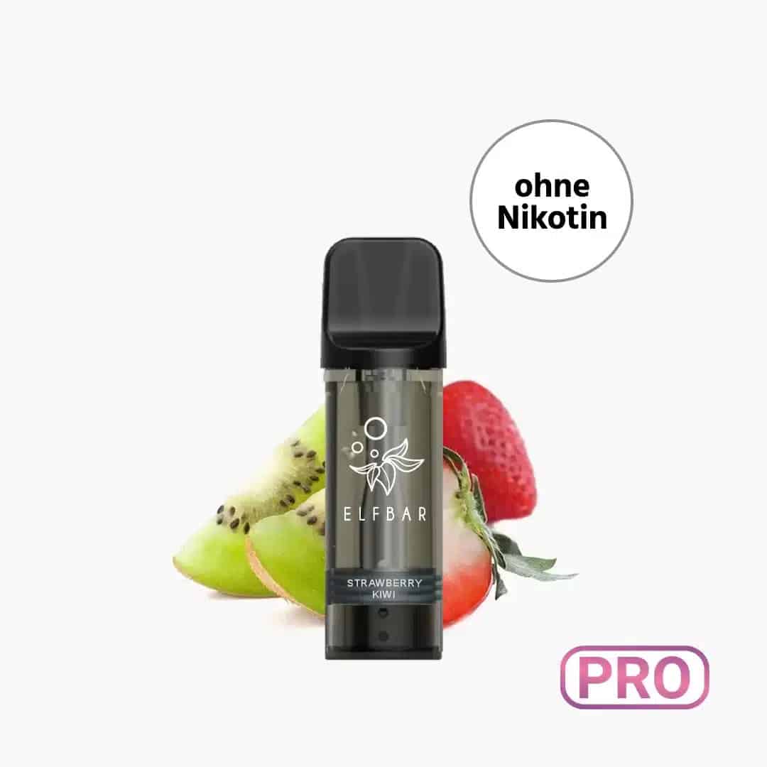 Elf Bar ELFA Pro Pods Strawberry Kiwi ohne Nikotin – E-Liquid-Pods, 2 x 2 ml