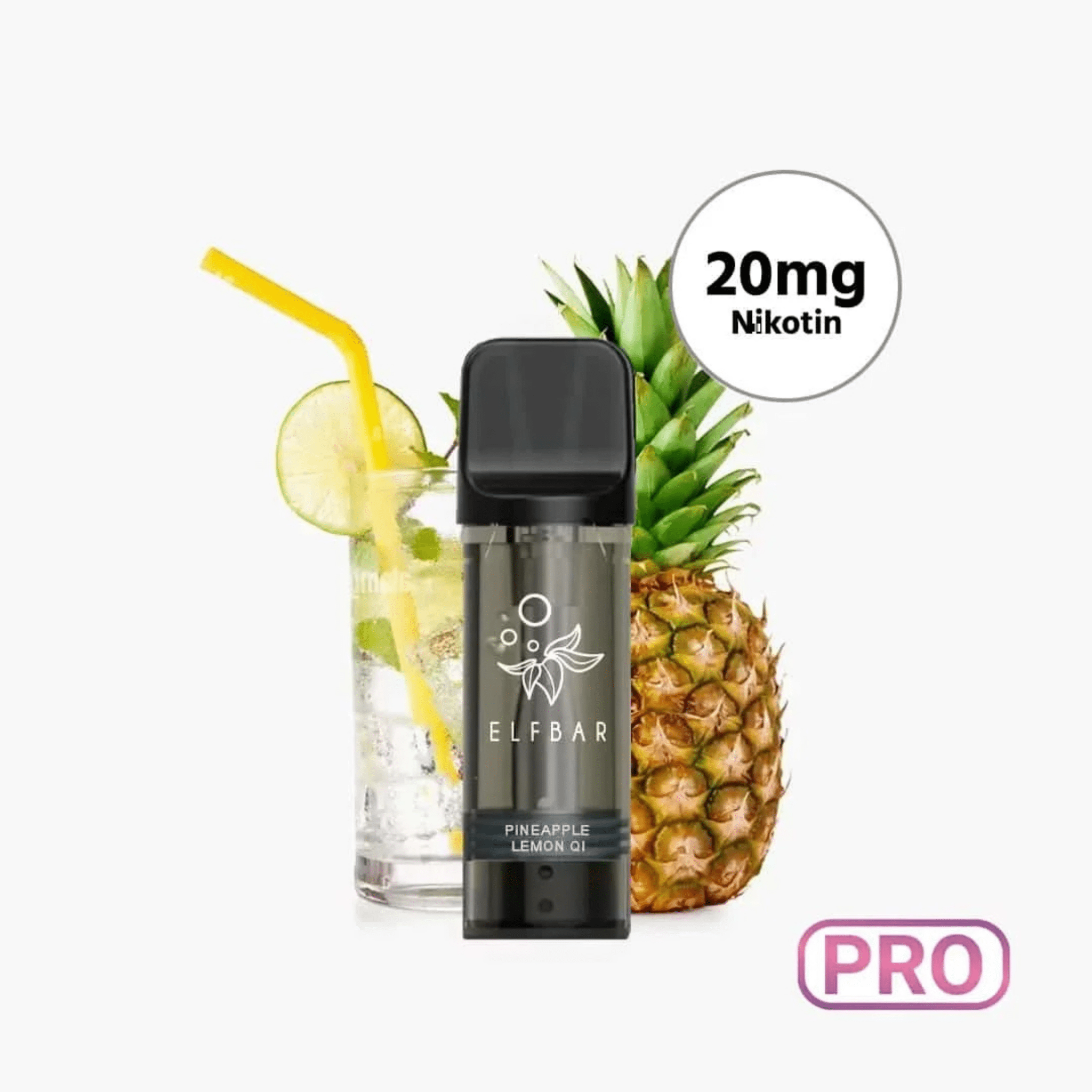 Elf Bar ELFA Pro - Pods (2 x 2ml) - 20mg/ml Nikotin - Pineapple Lemon QI kaufen bei rauchwerk.ch