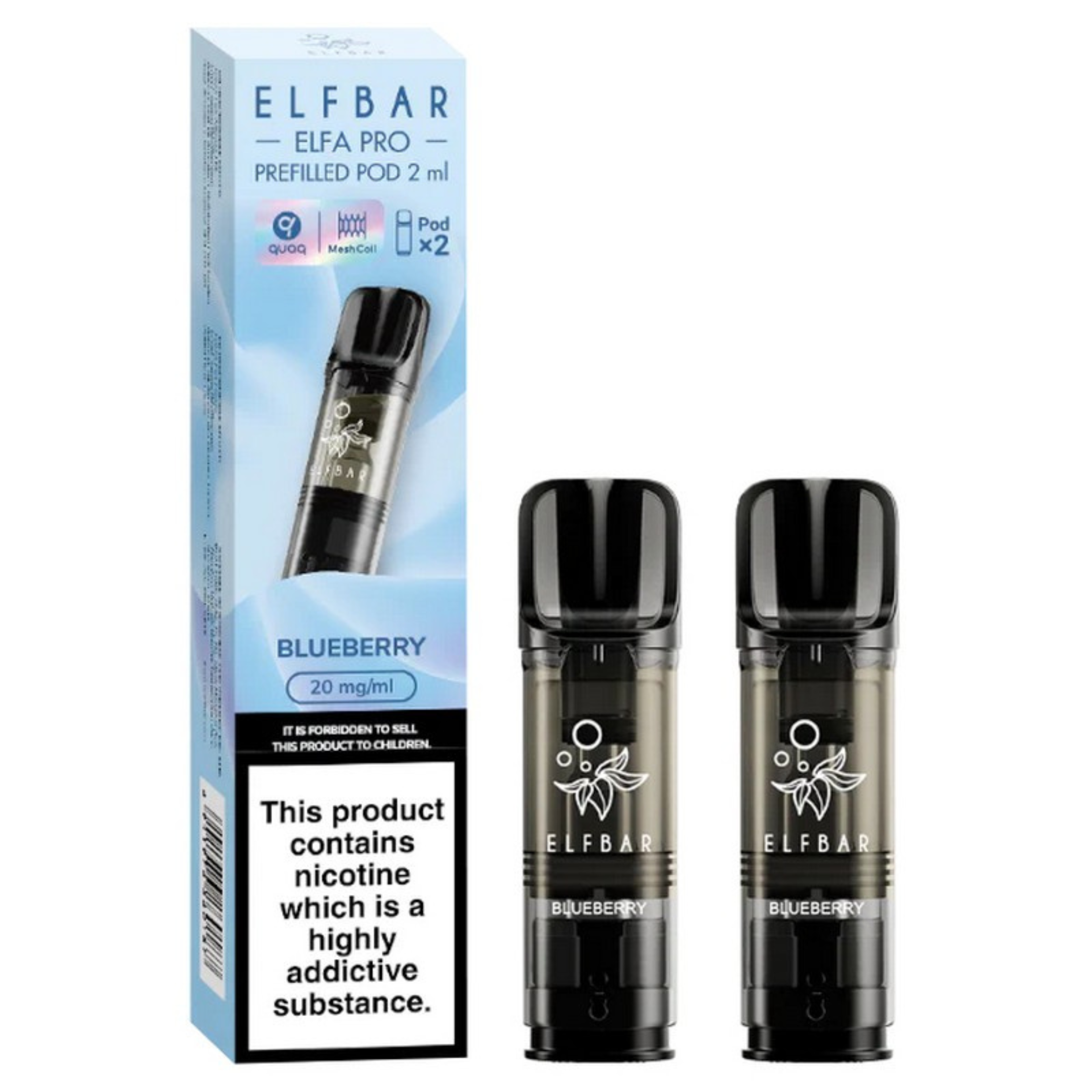 Elf Bar ELFA Pro Pods Blueberry 2×2ml 20mg im 2er-Pack