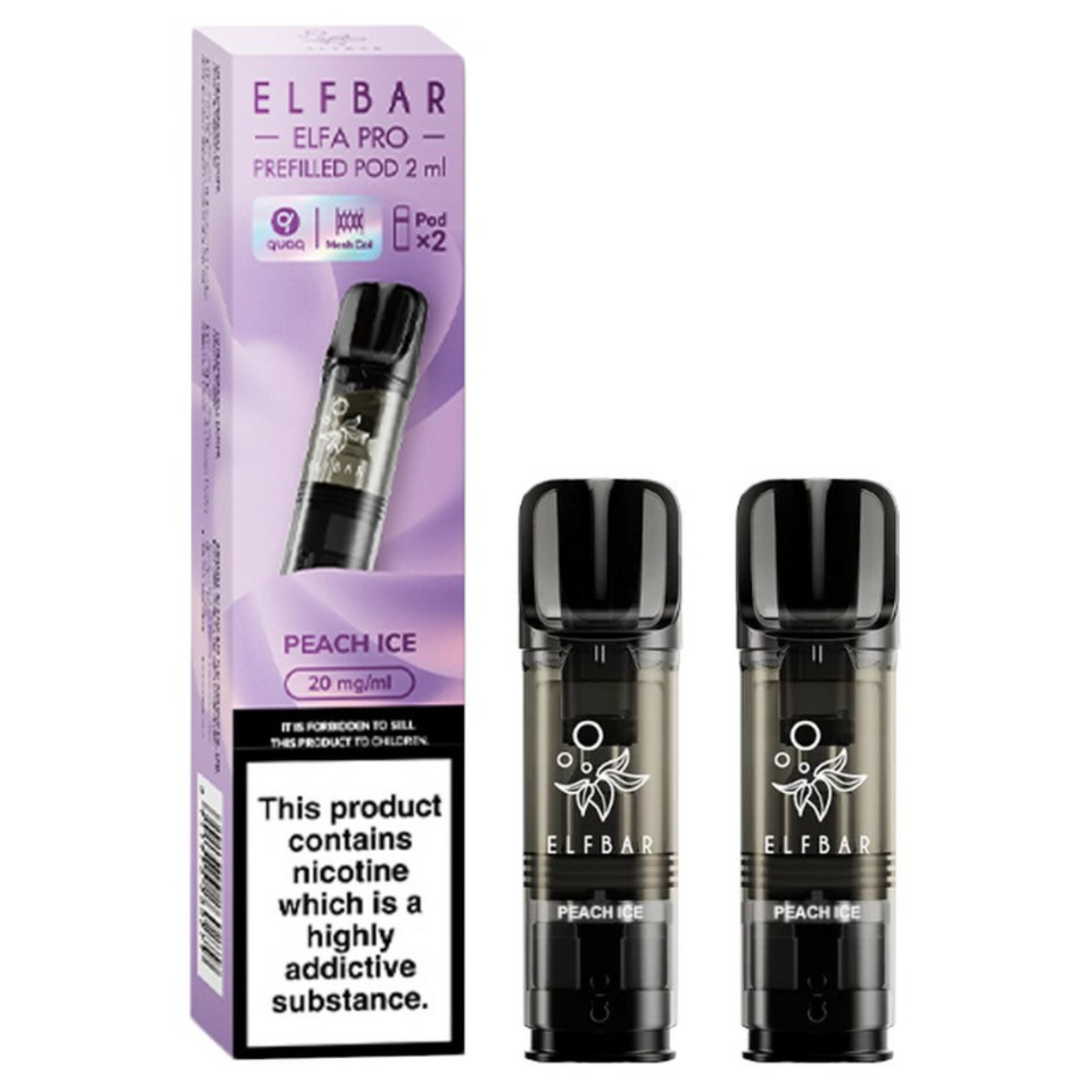 Elf Bar ELFA Pro Pods Peach Ice 2×2ml 20mg im 2er-Pack