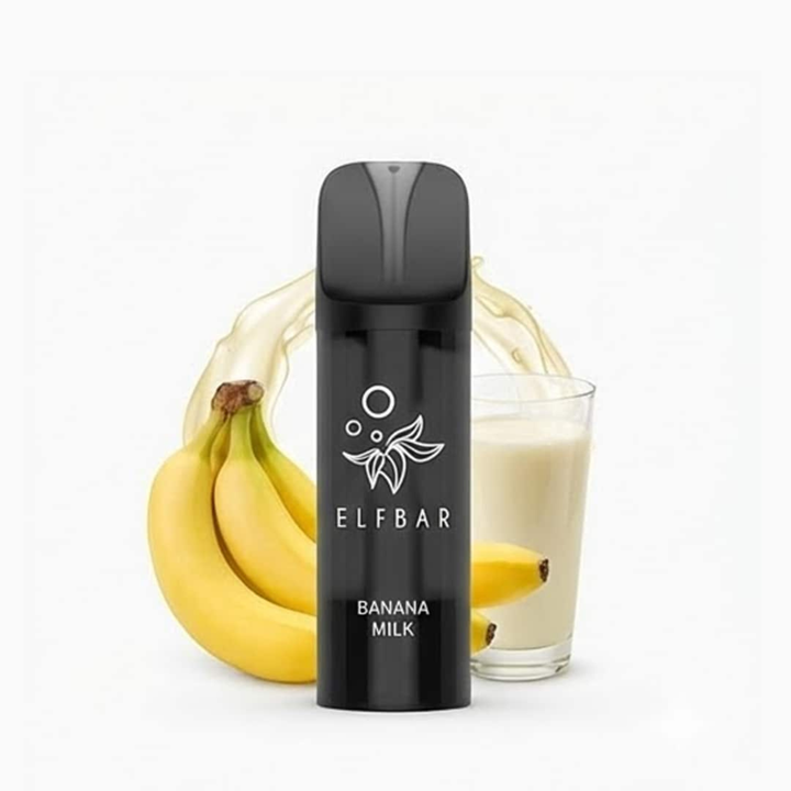 Elf Bar ELFA Pro V2 Pods Banana Milk – vorgefüllte E-Liquid-Pods, 2 x 2 ml, 20 mg/ml