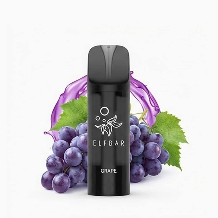 Elf Bar ELFA Pro V2 Pods Grape – vorgefüllte E-Liquid-Pods, 2 x 2 ml, 20 mg/ml