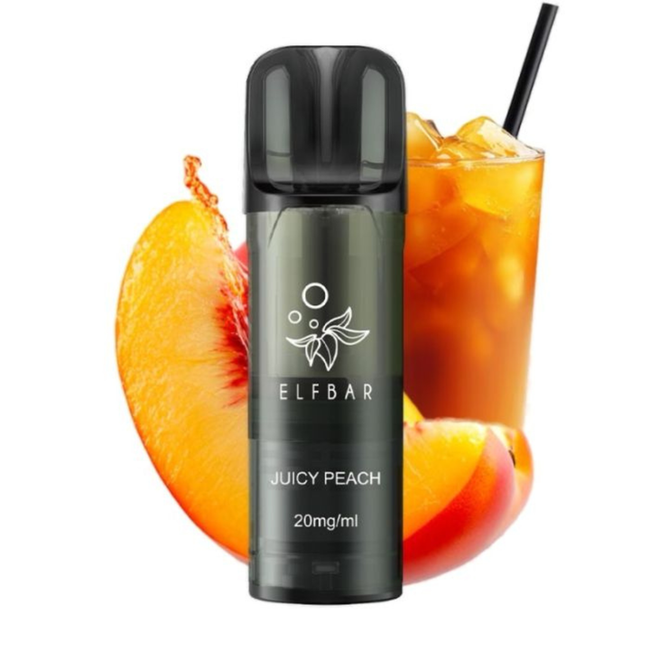 Elf Bar ELFA Pro V2 Pods Juicy Peach – vorgefüllte E-Liquid-Pods, 2 x 2 ml, 20 mg/ml